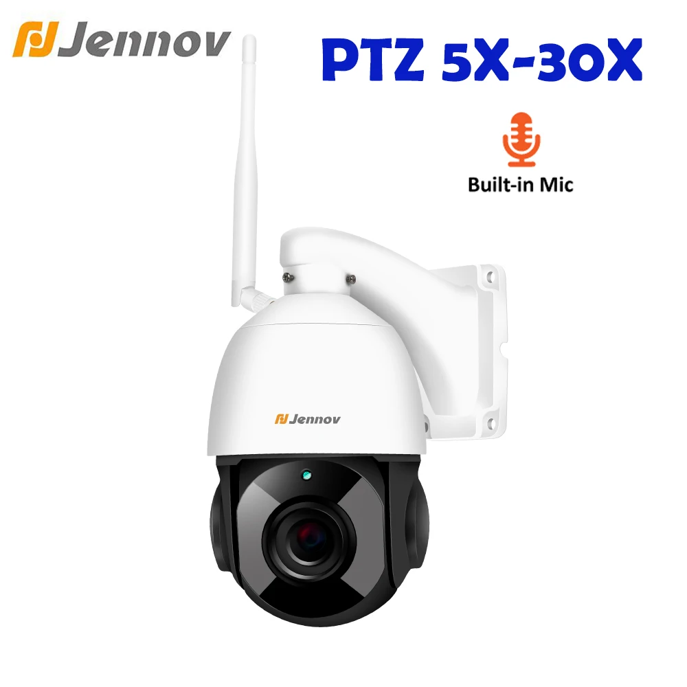 

Jennov 1080P 2MP 5X-30X Zoom PTZ Video Surveillance IP camera Outdoor WiFi Audio CCTV Security Camera ONVIF Speed Dome Camera