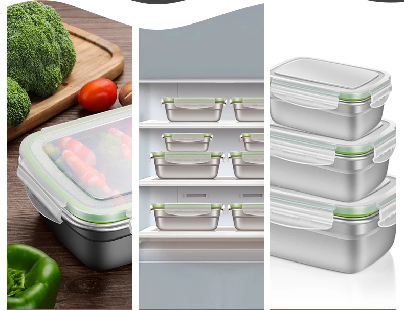 Stainless Steel Lunch Box with Cover SUS 304 Food container Keep fresh Lunch Box Inox Lunch box Bento lunch box micro onde (15)