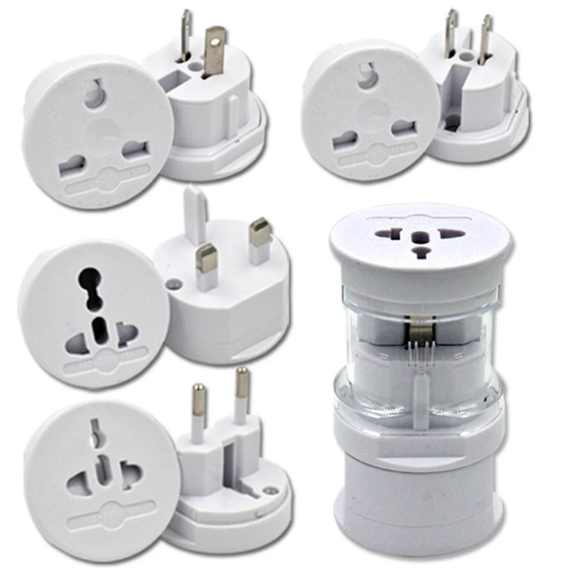 10pcs Portable Power Socket Outlet US/UK/EU/AU Worldwide Universal Plug Electrical Adapter All