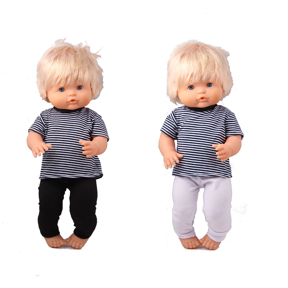 Одежда для кукол размер 41 см Nenuco Doll y su Hermanita полосатая футболка с 2 цветными