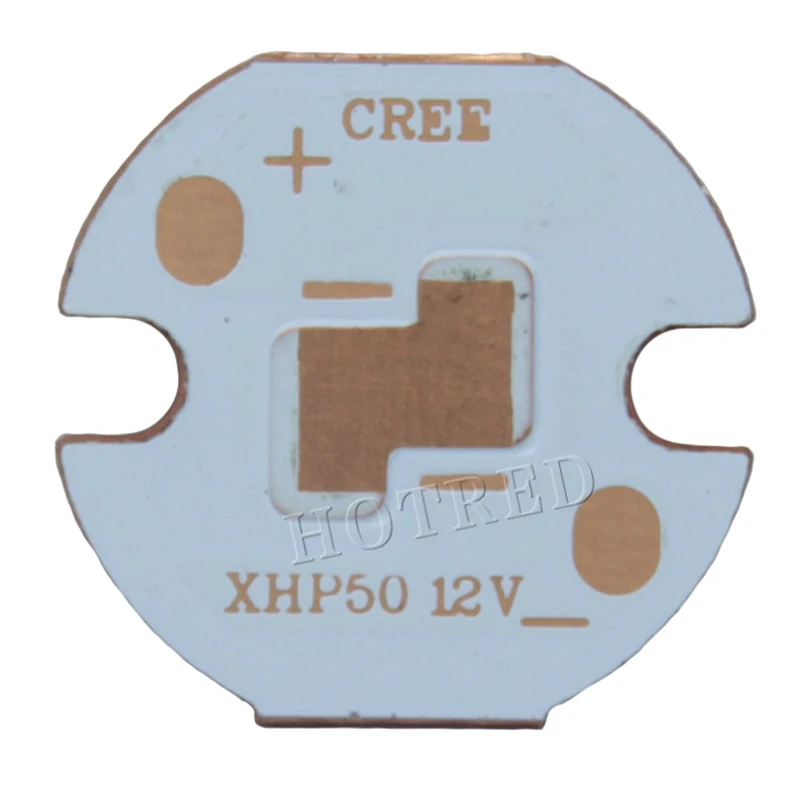 10 шт. 20 мм Cooper PCB Cree XPG XPG2 XPE XPE2 XML XML2 XHP50 XHP70 MKR 4 шт. 3535 светодиодный XPE XTE 6 в/12 В светодиодный радиатор 16 мм медная печатная плата