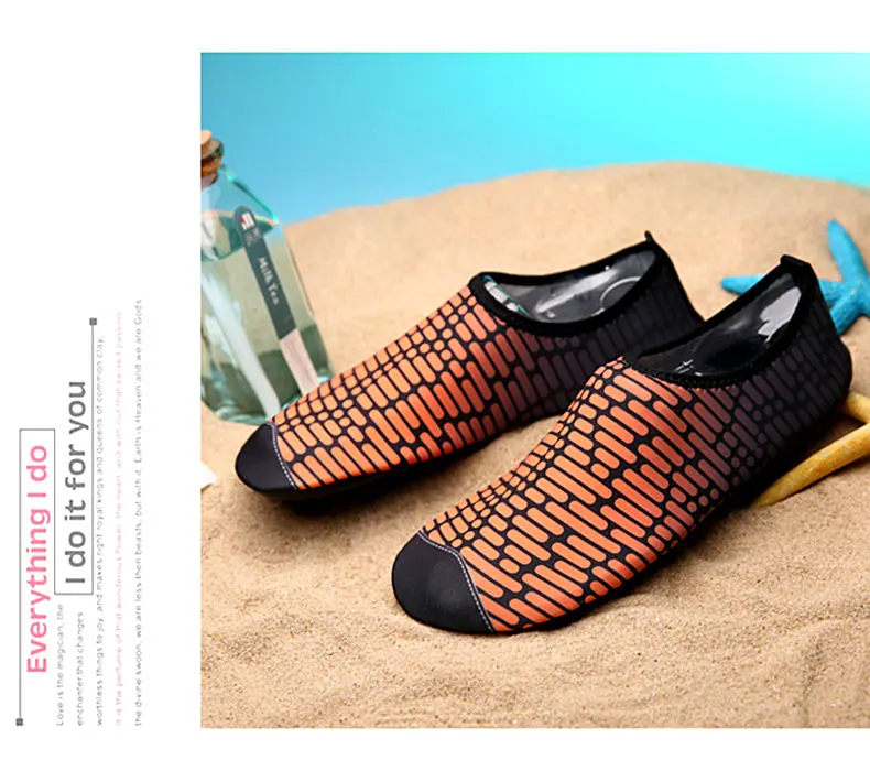 1 (30)Woman Barefoot Skin Sock Striped Shoes Beach Pool Water Socks GYM Aqua Beach Swim Slipper On Surf Aqua Wade Shoes