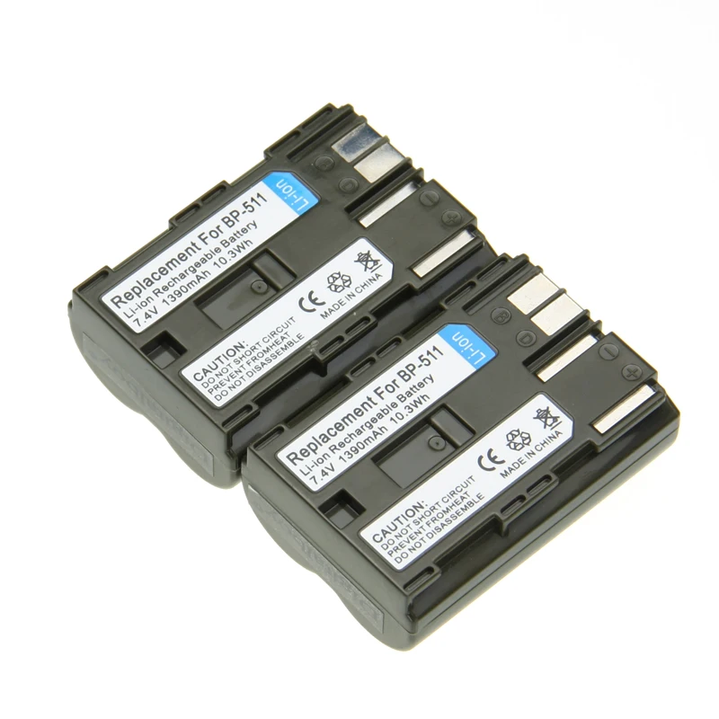 Wholesale Price 2PCS BP 511 Battery for Canon Powershot G6 G5 G3 G2 G1