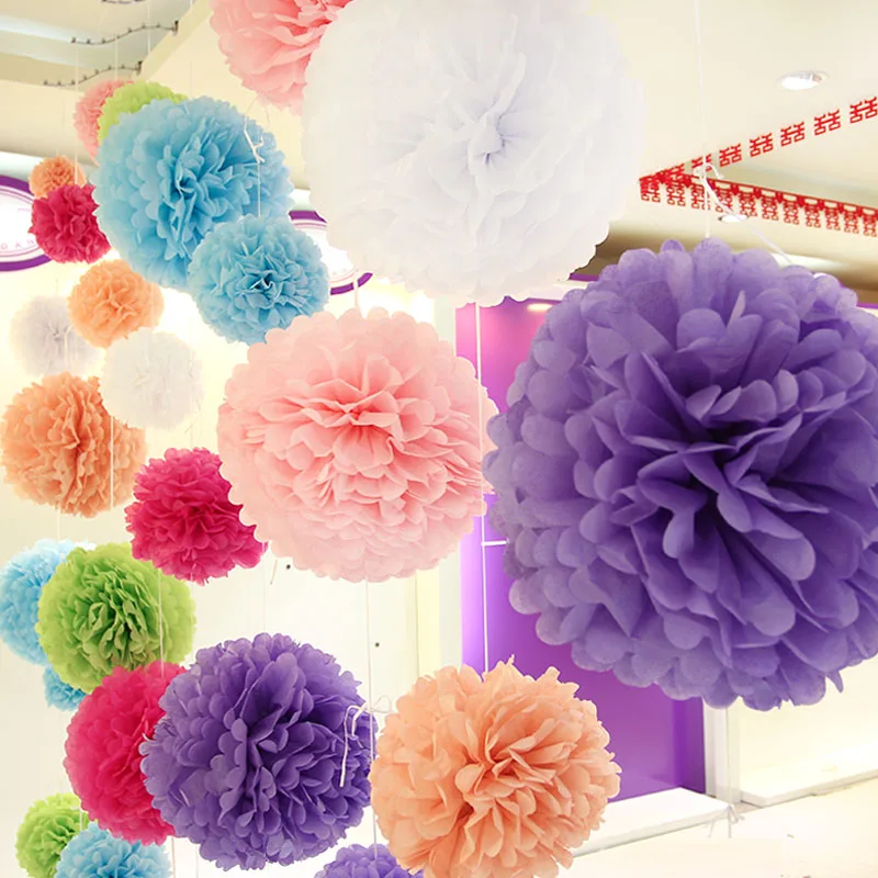 1 шт. бумажные помпоны 6 14 дюймов (15/20/25/30/35 см)|paper flower for wedding|flowers forflower wedding |