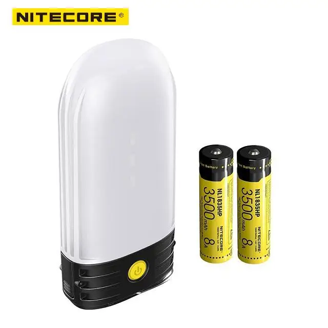 NITECORE LR50 перезаряжаемый фонарь для кемпинга и внешний аккумулятор 9x светодиоды с высоким цветопередачей 250 люменов используются 2 батарейки 18650 или 4xCR123A