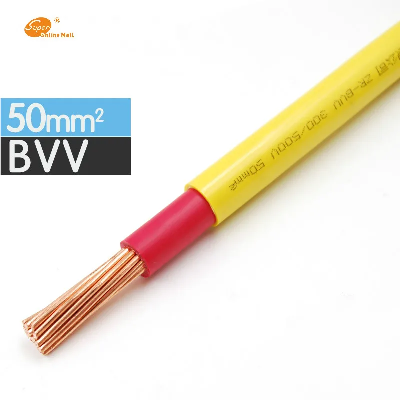 BVV 50mm Square Soft Sheathed Cable Control Power Line Monitor power
