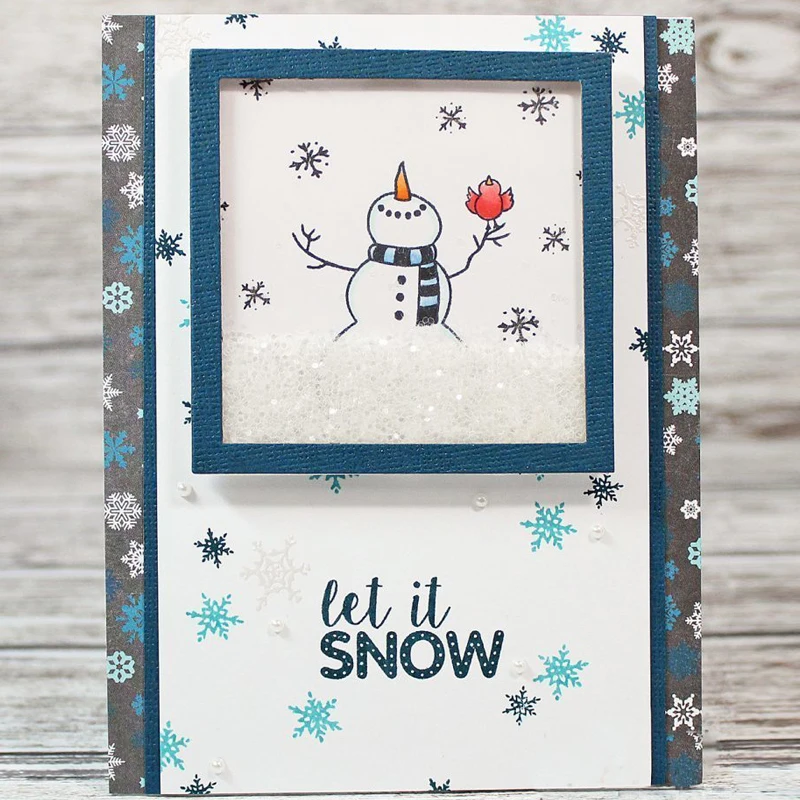 

Christmas Snowman Words Transparent Stamp Clear Stamps for DIY Scrapbooking Paper Cards Decorative Crafts Supplies 4x6 inch