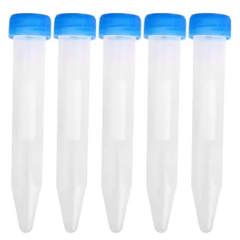 

5 pcs 10ml Plastic Measuring Cylinder Centrifuge Tubes Labor Test with Caps