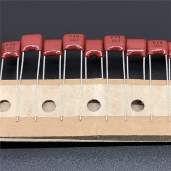 

50pcs CBB capacitor 332 50V 332J 50V 3300pF 3.9nF P5 Panas CBB Metallized Polypropylene Film Capacitor ECQB1H332JF4