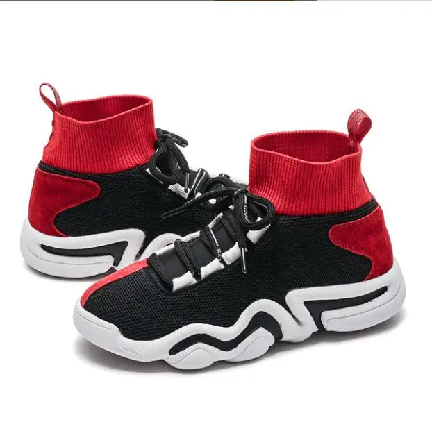 Новинка года; сезон весна; детская спортивная обувь; дышащая обувь для баскетбола для мальчиков и девочек; спортивная обувь для бега; nmd