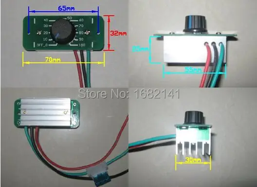 Новый DC 9 до 36V ШИМ регулятор скорости двигателя напряжения насос NSET 600W 15A
