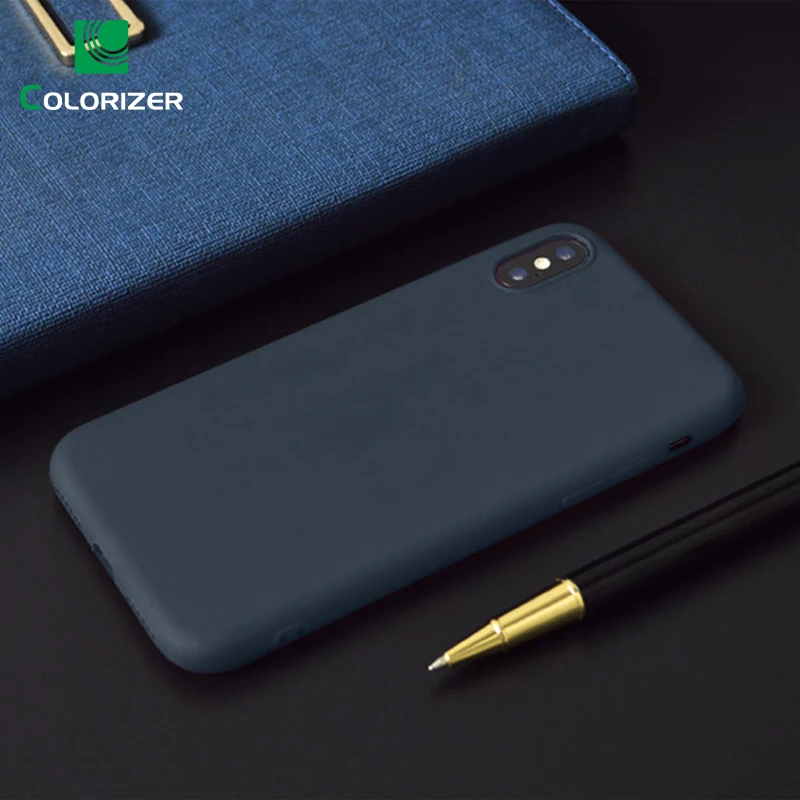 

Candy Color Phone Case For iPhone X XS Max XR Cases Simple Solid Soft Silicone TPU Cover For iPhone 8 7 6 6s Plus 5 5S SE Cover