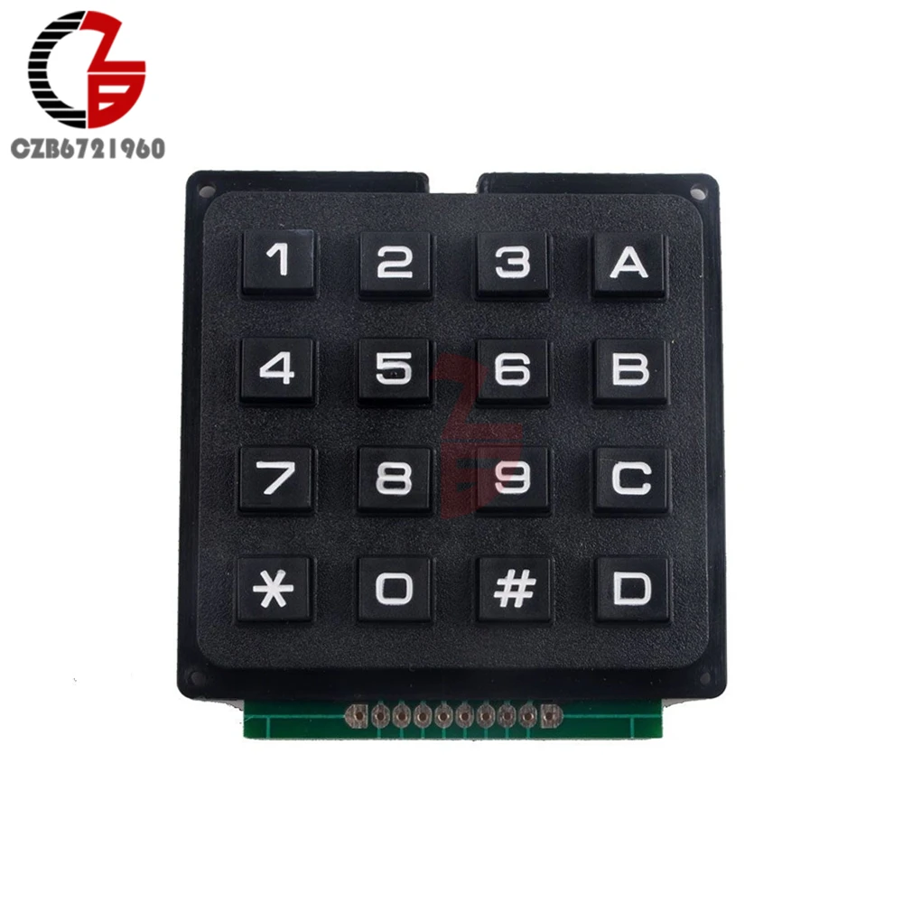 

4x4 Matrix Array 16 Keys Switch Keypad Keyboard Module 16 Button for Arduino Electronics Project