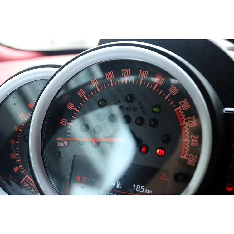 Тахометр из углеродного волокна и Speedmeter стикер для Mini Cooper F55 F54 F56 F57 F60(2 шт./компл