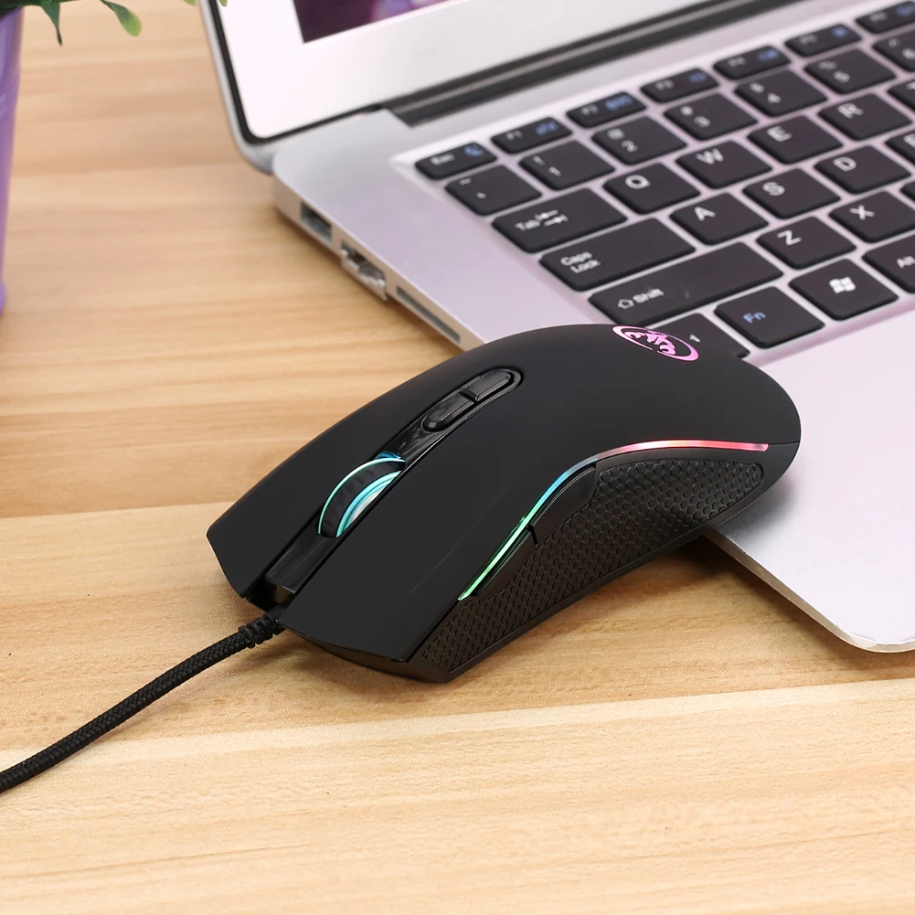 Новое прибытие 3200 dpi 7 кнопок эргономичная USB Проводная оптическая ПК Ноутбук Настольная игровая мышь Мыши