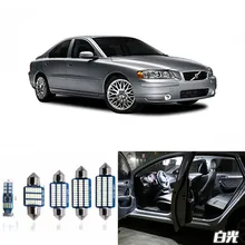 19 pz Nessun Errore Canbus LED Dell’automobile Lampadine Interior Package Kit per il periodo 2000-2009 Volvo S60 Berlina Mappa Dome Lampada Vano Portaoggetti Bagagliaio bianco