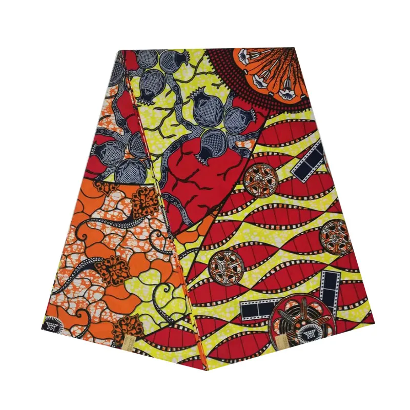

6yards African wax veritable dutch Printed in fabric block cotton wax ankara grid hot sale for african woman V-L 531