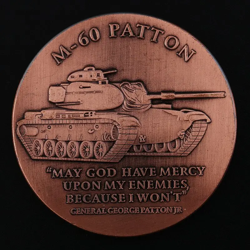 Памятная коллекция монет из цинкового сплава M60 Patton Main Battle Tank подарочный