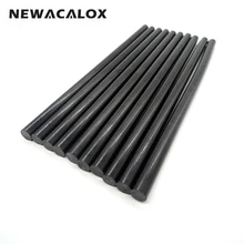 NEWACALOX Hot Melt Glue Sticks Glue gun Black Alloy Accessories 10 PCS 11MM DIY Tools Adhesive