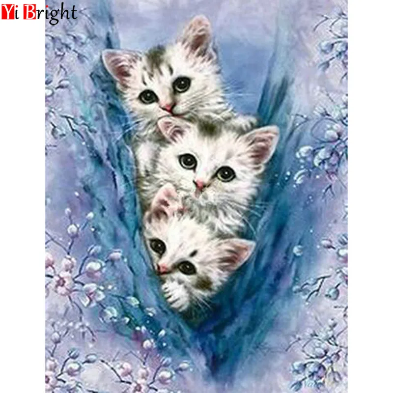 

Full Drill Square Diamond 5D DIY Diamond Painting"animal cat"Diamond Embroidery Cross Stitch Rhinestone Mosaic Painting XY1