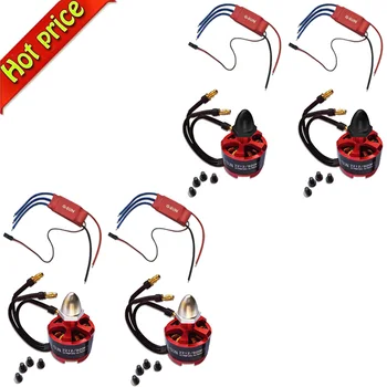 

4pcs 30A SimonK firmware Brushless ESC+4x CW CCW 2212 920KV Brushless Motor