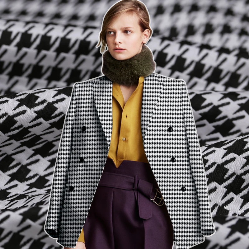 

French fashion three-dimensional jacquard fabric autumn and winter crisp suit jacket coat jacquard fabric wide polyester fabric