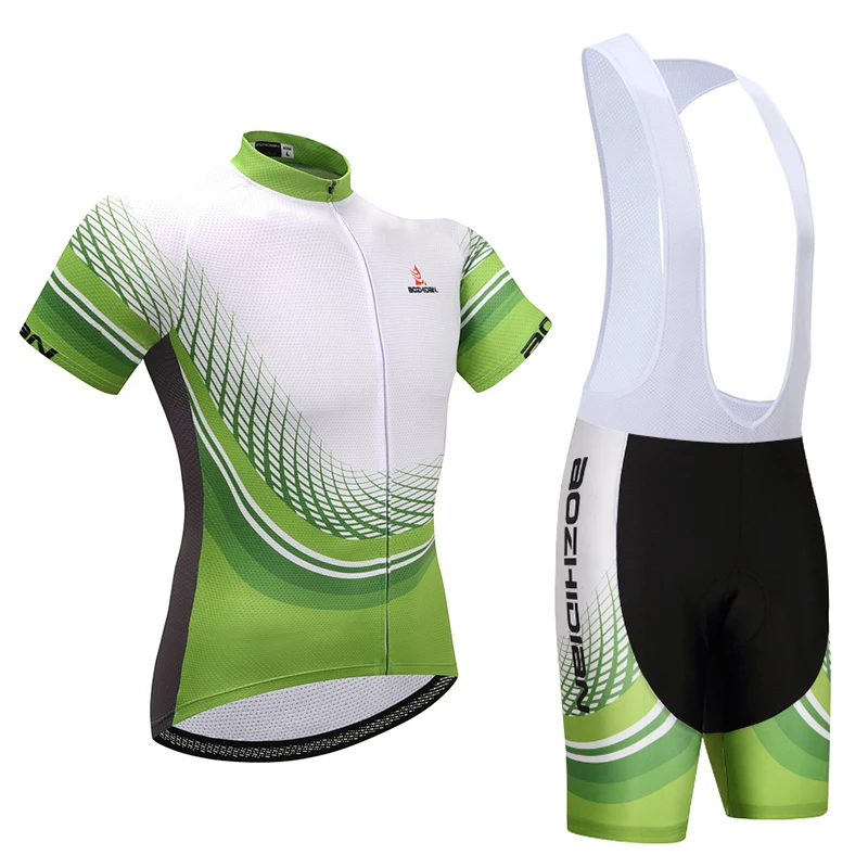 2017 Горячая Новинка Зеленый Белый Ropa Ciclismo Велоспорт Джерси велосипед спортивная