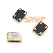 Осциллятора 10 шт. 50ppm 15pf 25 мГц 25.000 мГц 3.3 В 7050 генератор