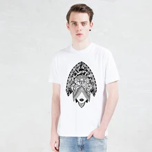 black white printed bride T-shirts Personality t shirt Funny Short Sleeve women headwear men Tshirts 2016 New Fashion Summer