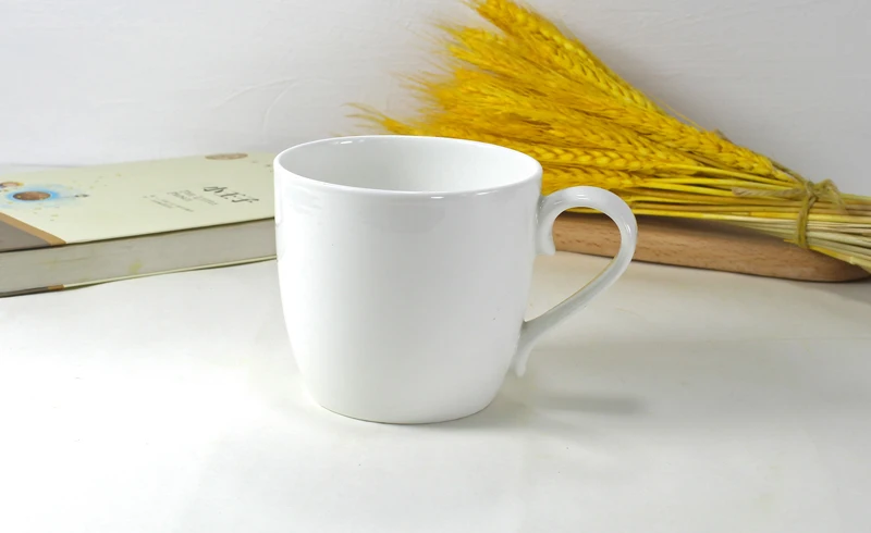 

480ML, plain white bone china morning cup, porcelain breakfast cereal mug, ceramic mugs coffee cups, milk tea large mug, tumbler