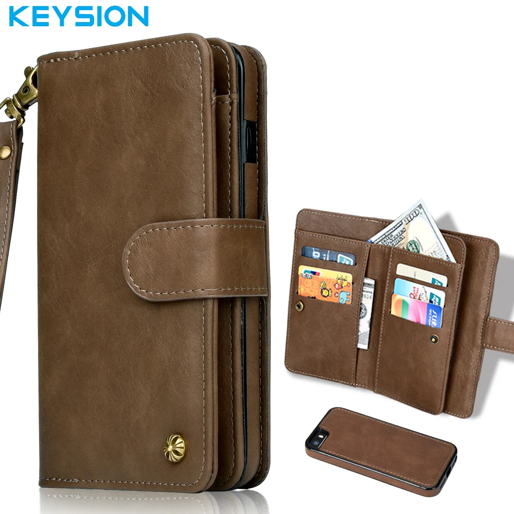 bilder für Keysion Luxus Echtes Leder-kasten für iPhone 5 S Multifunktionale 2 in 1 Fall Flip-Cover für iPhone 5 SE bilder für Keysion Luxus Echtes Leder-kasten für iPhone 5 S Multifunktionale 2 in 1 Fall Flip-Cover für iPhone 5 SE