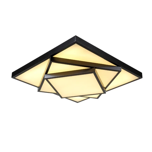 Modern Led Ceiling Light White or Black Painting Acrylic Decorative ... Modern Led Ceiling Light White or Black Painting Acrylic Decorative ...