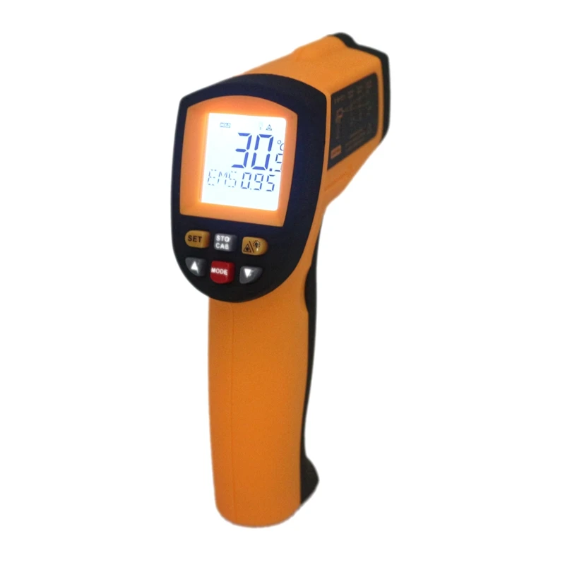 

5PCS/LOT Digital Thermograph -50~700C -58~1292F Pyrometer 0.1~1EM Celsius IR Infrared Thermometer GM700