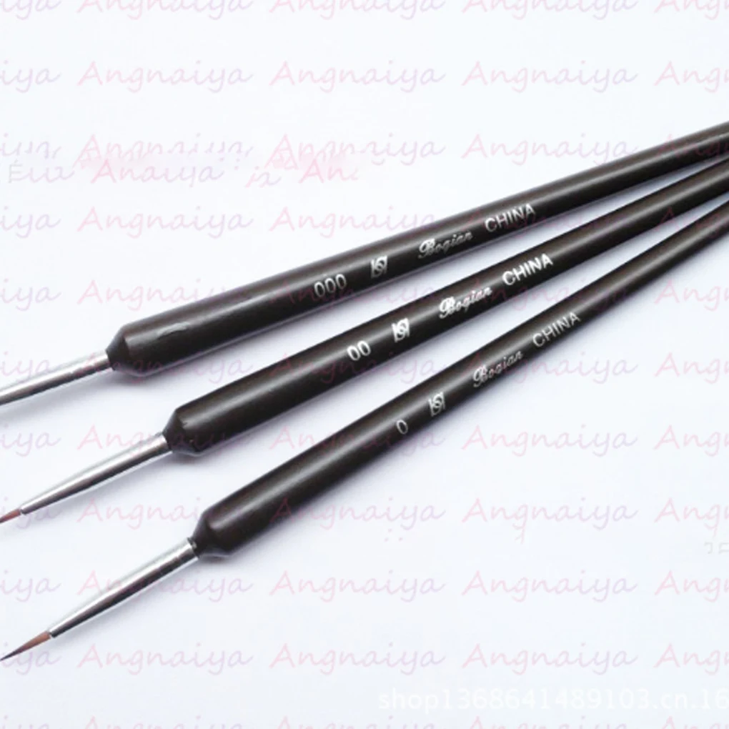 

New Arrival 3pcs/set Nail Art Painting Liner Brushes UV Gel Polish Tips French Lines Stripe Grid Petal Flower Dotting