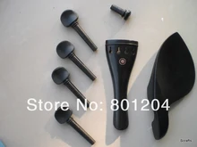15 Sätze Ebenholz Violine passend mit ebenholzkinnhalter, saitenhalter, pegs, stachel alle 4/4
