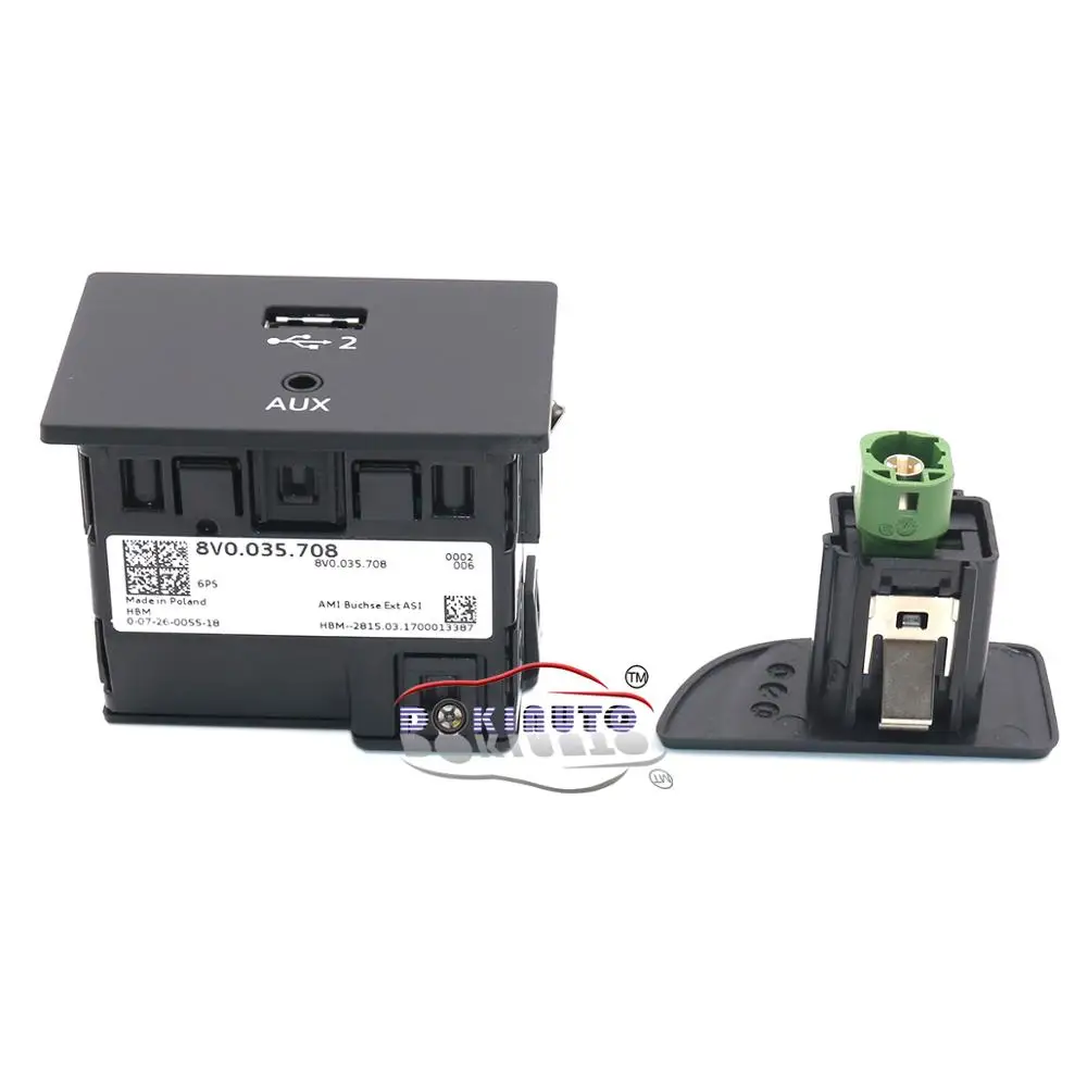 Для Audi A3 8V MIB 2 CarPlay MDI USB AMI установка штепсельная розетка кнопка переключения и