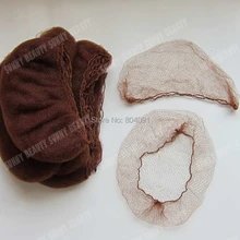 Лучшая нейлоновая Защитная повязка на бороду с "эластичным краем" невидимые сетки для волос 500 шт коричневый цвет 20 дюймов Длина