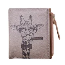 2016 Hotsale Moderne Qualité Nouvelles Femmes De Mode de Bande Dessinée Mignon Clip Porte-Monnaie Court Porte-Monnaie Embrayage Portefeuille Pour Le Cadeau Livraison Gratuite