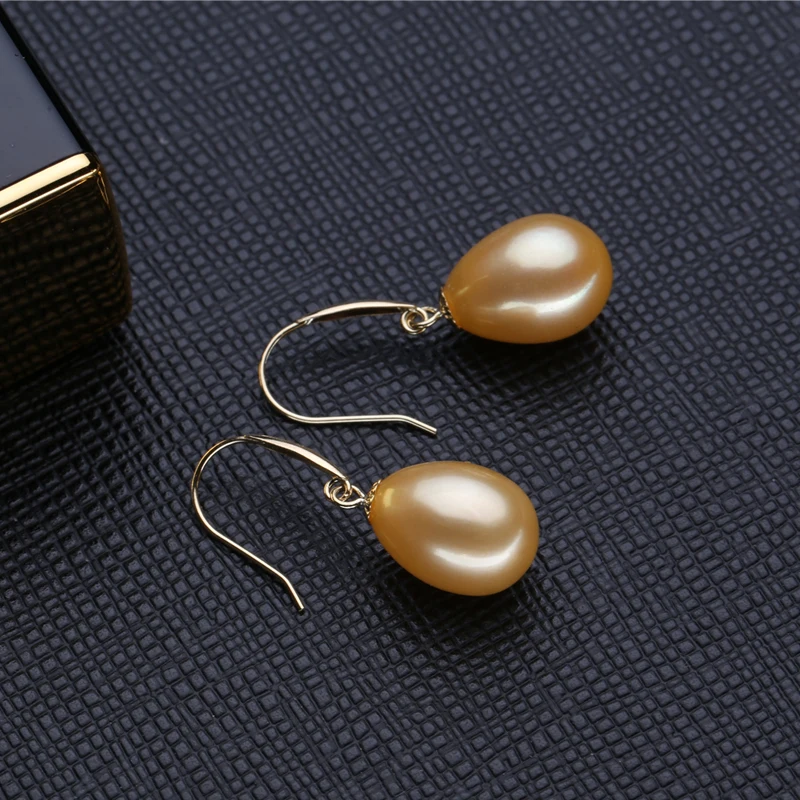 Серьги FENASY из 18 каратного золота антиаллергические серьги подвески настоящего