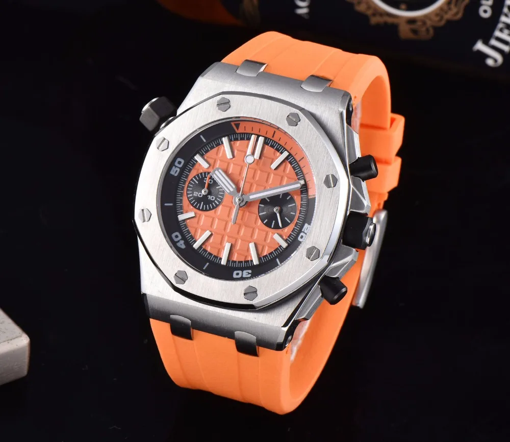 42 mmAutomatic часы oak мужские orangedal корпус из нержавеющей стали япония|Механические
