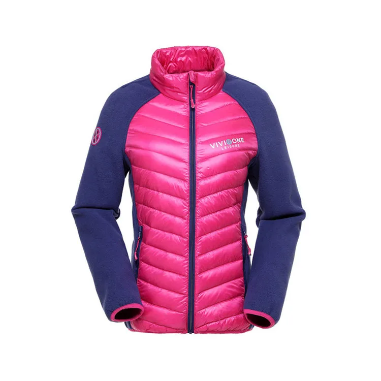 TRVLWEGO спортивная куртка для походов, 87% белый утиный пух, Женская ветровка, теплое спортивное пальто для кемпинга, походов, прогулок, куртки для женщин - Цвет: Rosy