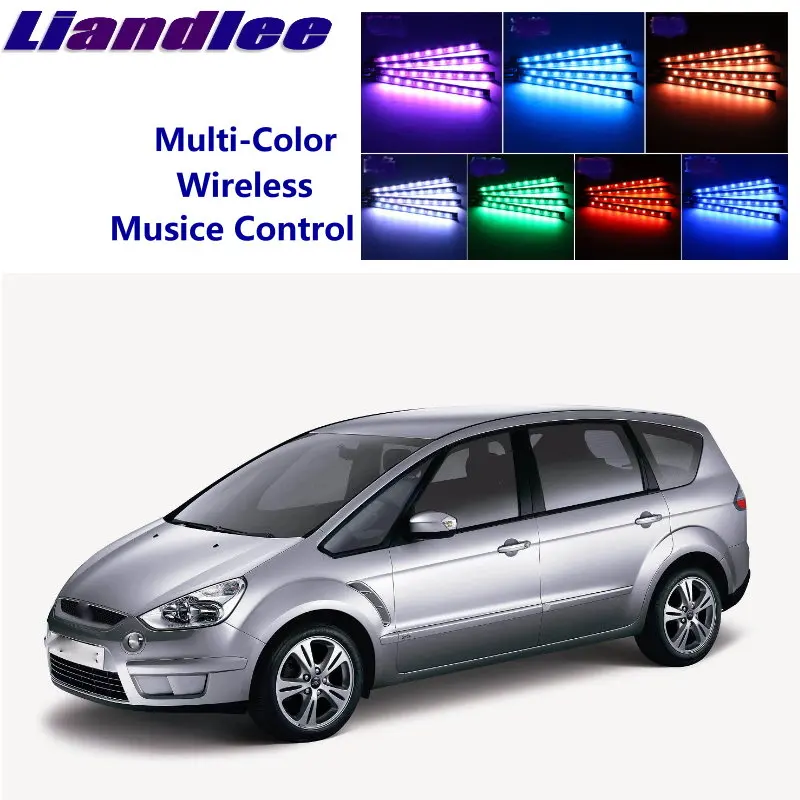 LiandLee Car Glow Interior Floor Decorative Atmosphere Seats Accent Ambient Neon light For Ford i-Max iMax i Max