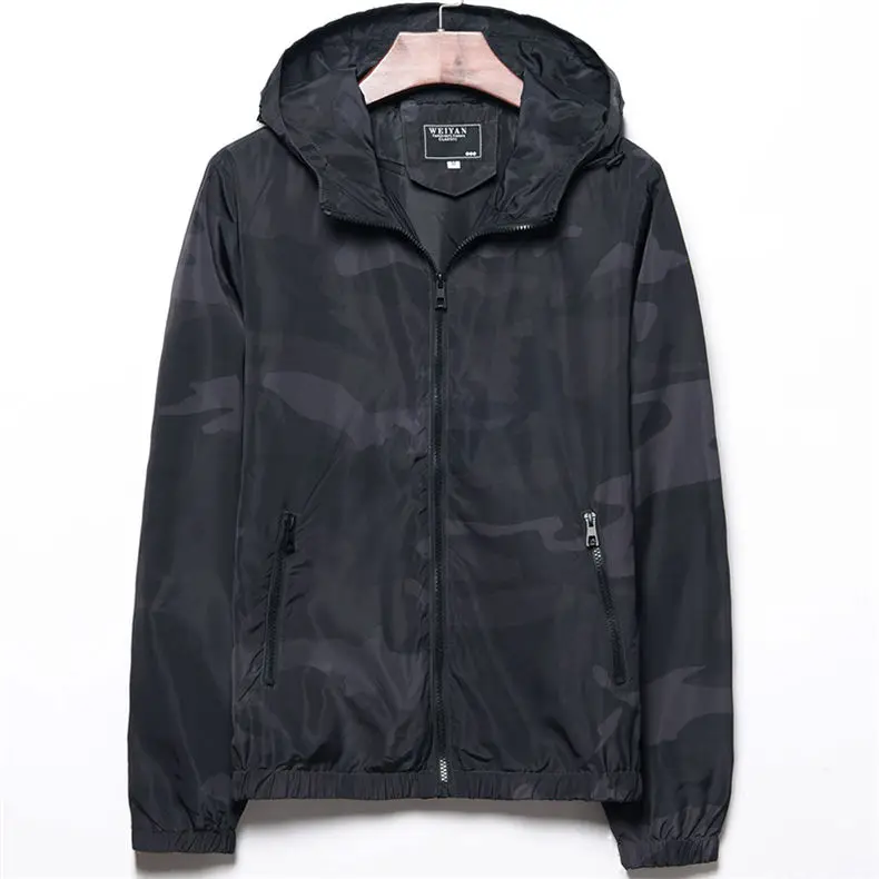 MuLS 2019 Hooded Jackets Men Autumn Ugly Camouflage Jacket Coats Water-Resistant Spring Lightweight Male Outwear Mens Size M-4XL 3