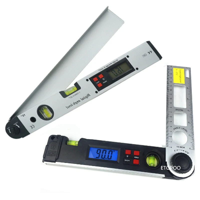 400mm 250mm digital angle finder gauge 0 270degree light gauge angle