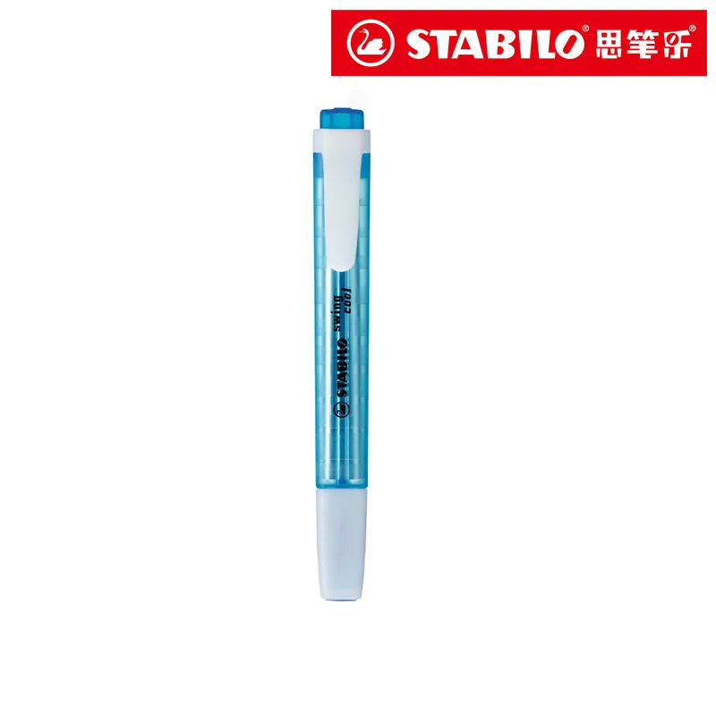 Stabilo свинг-хайлайтер 8 цветов пастельные хайлайтеры 3 мм Толстая линия текстовый маркер школьные вещи мини маркеры 275 - Цвет: blue