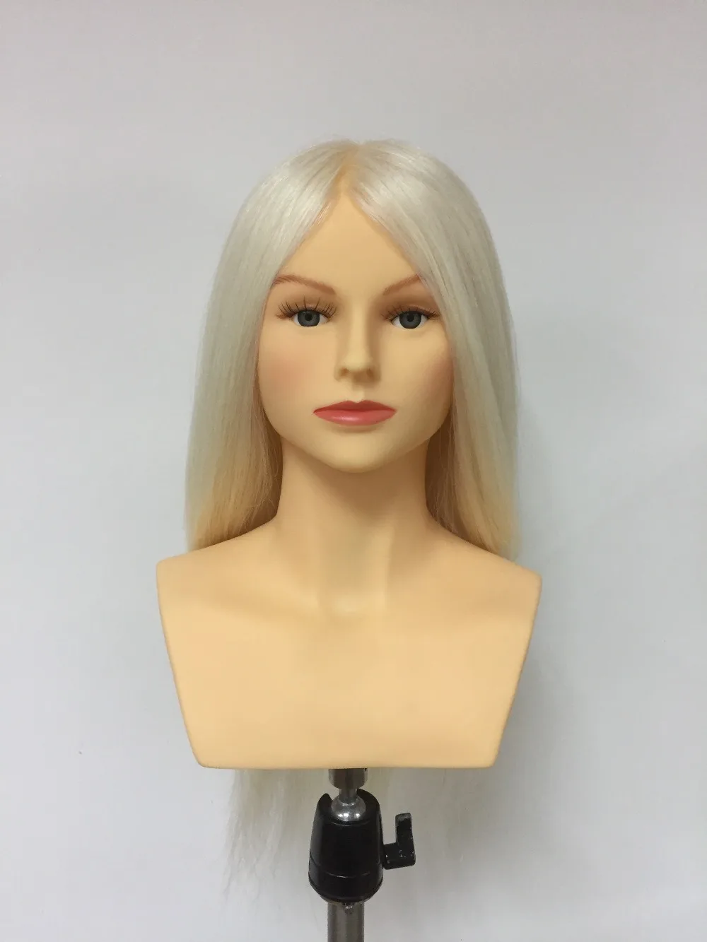 PROHAIR OMC одобренный 40 см 1" белый козья шерсть конкурс манекен головы Парикмахерская манекен кукла голова для парикмахеров
