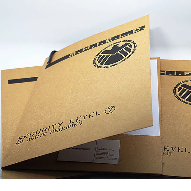 

Agents of S.H.I.E.L.D. Anime Cosplay Pocket kraft paper Document file Folder Halloween Cosplay Document file Folder Gift 6pcs