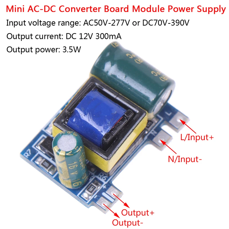 1 предмет; Новинка; AC-DC 12V 300mA 3,5 W изолированный выключатель модуль питания-преобразователь модуль