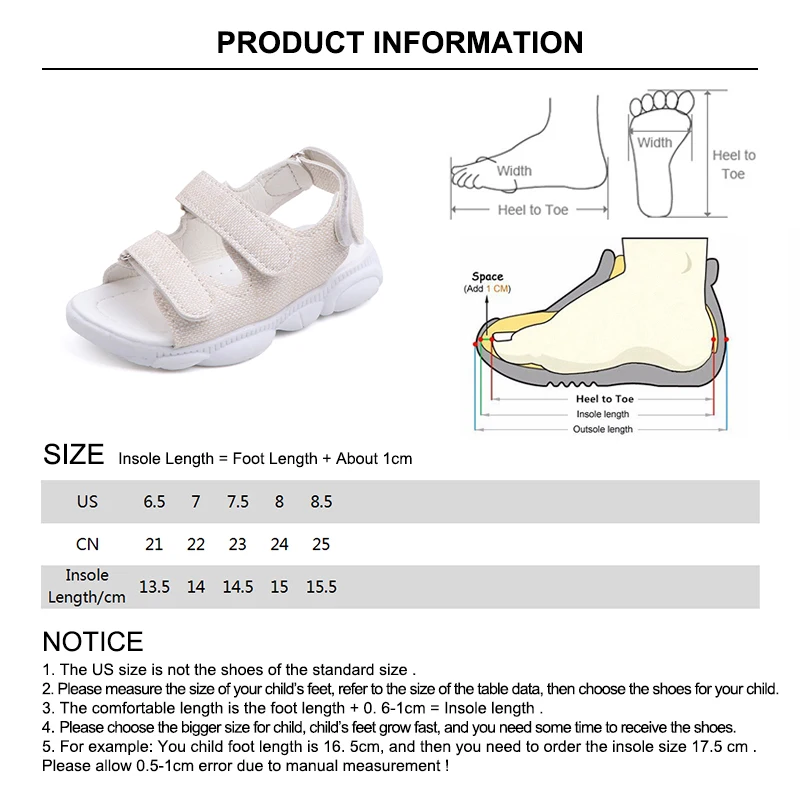 Летние сандалии для девочек; спортивные сандалии для мальчиков; Модная Удобная Повседневная пляжная обувь для малышей; Детские однотонные сандалии