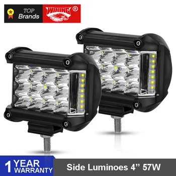 

Oslamp 4 inch 57W Side Luminous Led Work Light Car Driving Lamp Offroad Light Bar Combo For 4x4 Trucks Off-road Vehicles Led Bar